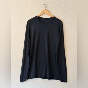 Lululemon Men's Metal Vent Tech Black Long Sleeve Shirt, sz LG